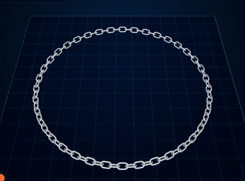 Endless print-in-place chain on the bed