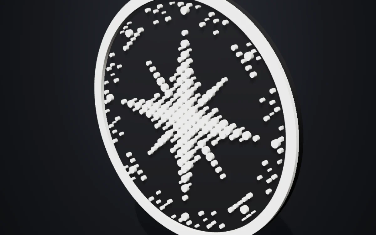 Halftone two-tone pendant